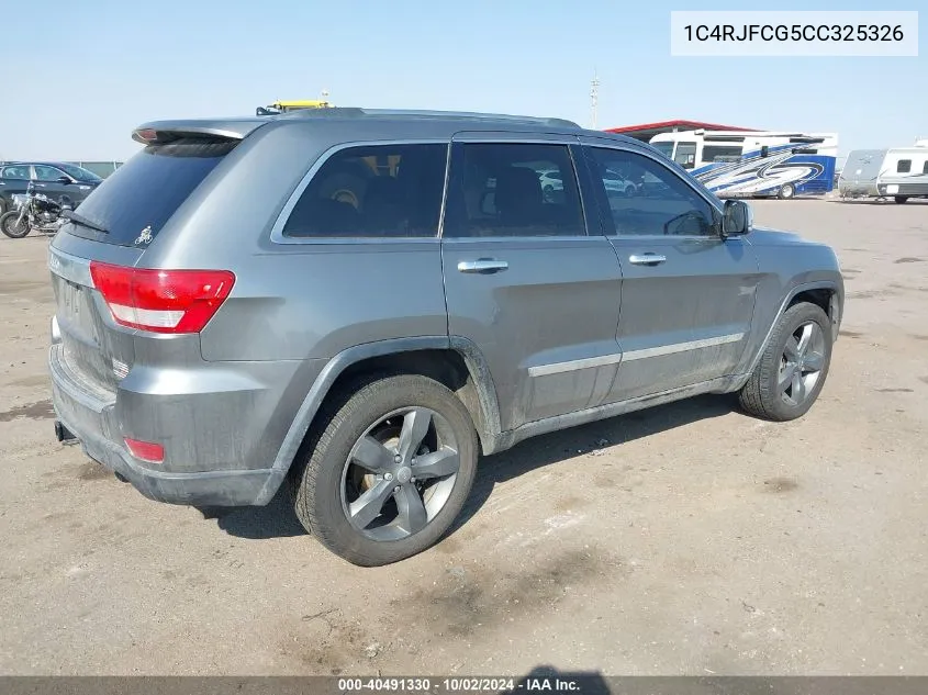 1C4RJFCG5CC325326 2012 Jeep Grand Cherokee Overland