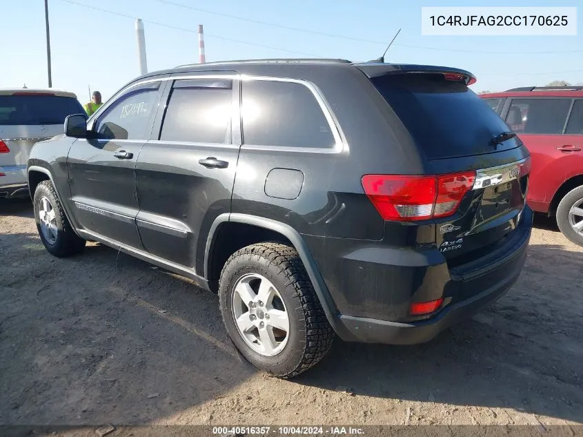 2012 Jeep Grand Cherokee Laredo VIN: 1C4RJFAG2CC170625 Lot: 40516357