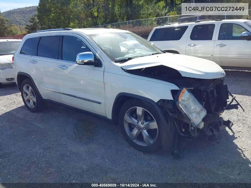 2012 Jeep Grand Cherokee Overland VIN: 1C4RJFCG7CC272449 Lot: 40569809