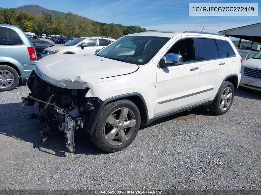 2012 Jeep Grand Cherokee Overland VIN: 1C4RJFCG7CC272449 Lot: 40569809