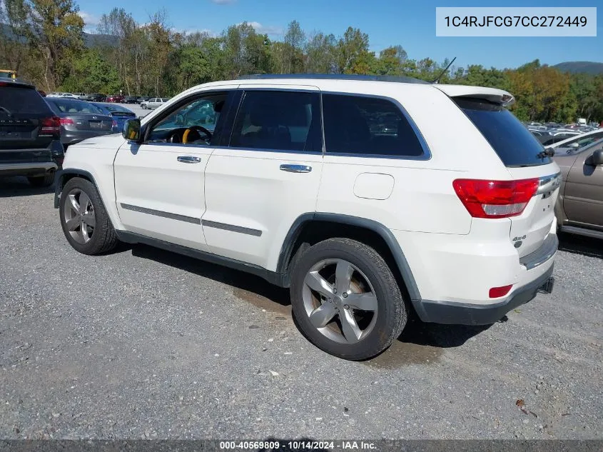 2012 Jeep Grand Cherokee Overland VIN: 1C4RJFCG7CC272449 Lot: 40569809