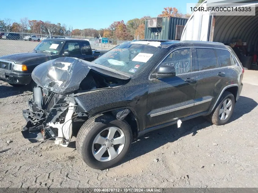 2012 Jeep Grand Cherokee Laredo VIN: 1C4RJFAG0CC145335 Lot: 40578712