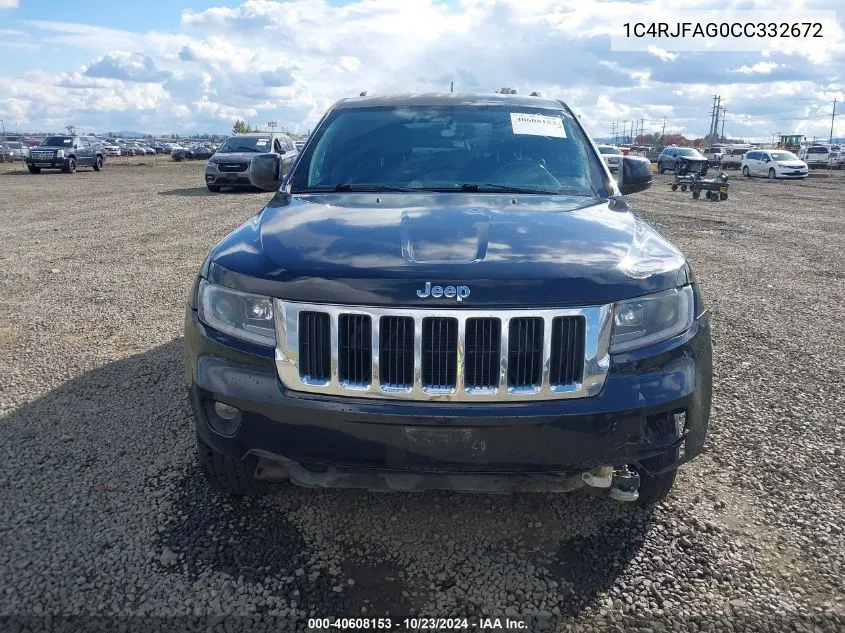 1C4RJFAG0CC332672 2012 Jeep Grand Cherokee Laredo