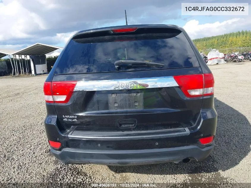 1C4RJFAG0CC332672 2012 Jeep Grand Cherokee Laredo