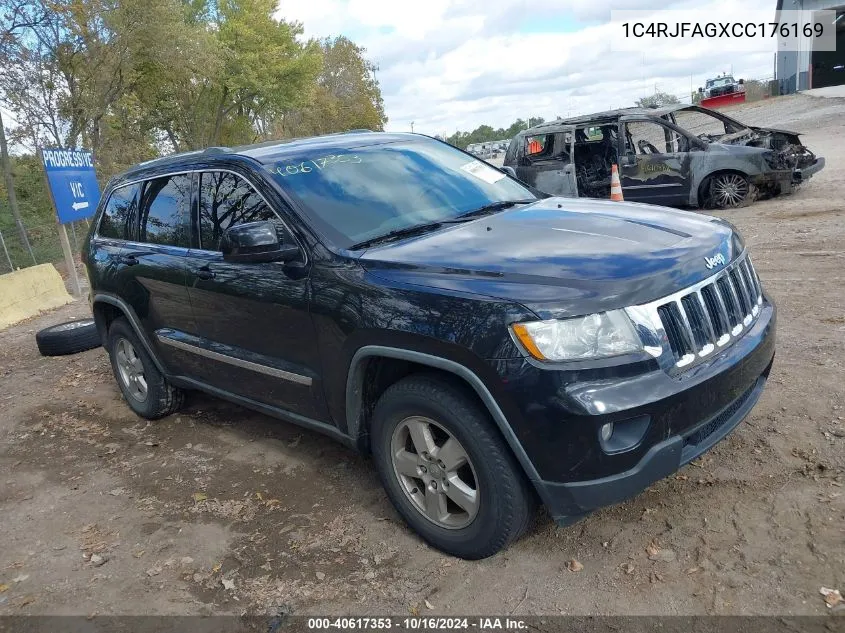 2012 Jeep Grand Cherokee Laredo VIN: 1C4RJFAGXCC176169 Lot: 40617353