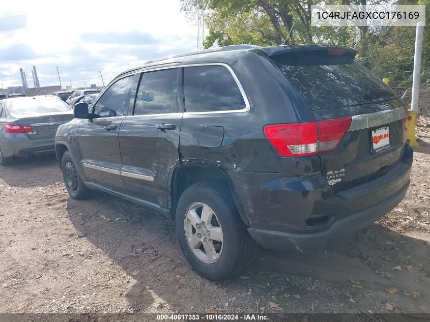 2012 Jeep Grand Cherokee Laredo VIN: 1C4RJFAGXCC176169 Lot: 40617353