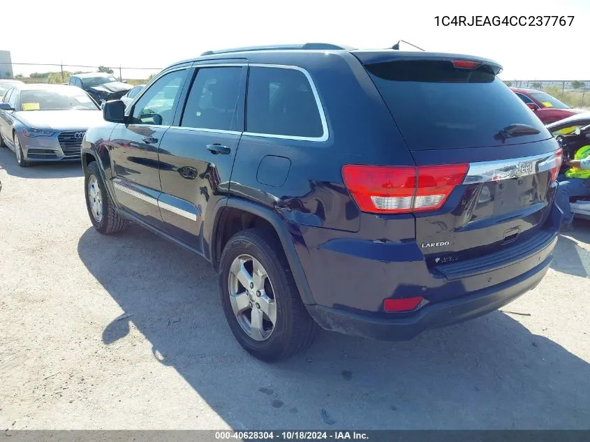 2012 Jeep Grand Cherokee Laredo VIN: 1C4RJEAG4CC237767 Lot: 40628304