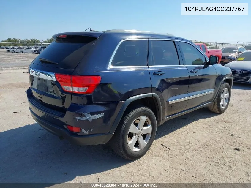 2012 Jeep Grand Cherokee Laredo VIN: 1C4RJEAG4CC237767 Lot: 40628304