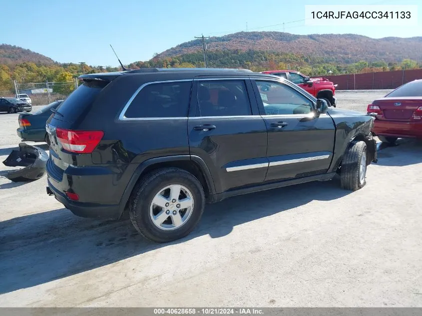 2012 Jeep Grand Cherokee Laredo VIN: 1C4RJFAG4CC341133 Lot: 40628658