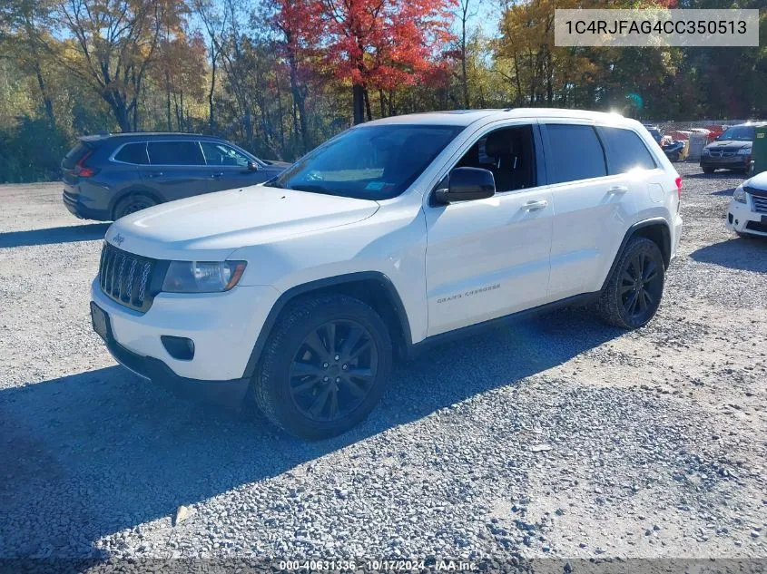 2012 Jeep Grand Cherokee Laredo VIN: 1C4RJFAG4CC350513 Lot: 40631336