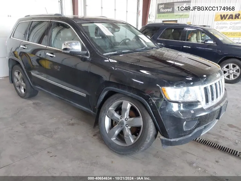 2012 Jeep Grand Cherokee Limited VIN: 1C4RJFBGXCC174968 Lot: 40654634