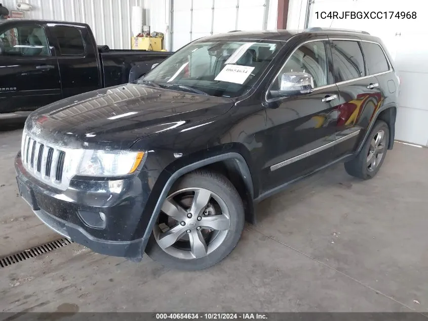 2012 Jeep Grand Cherokee Limited VIN: 1C4RJFBGXCC174968 Lot: 40654634