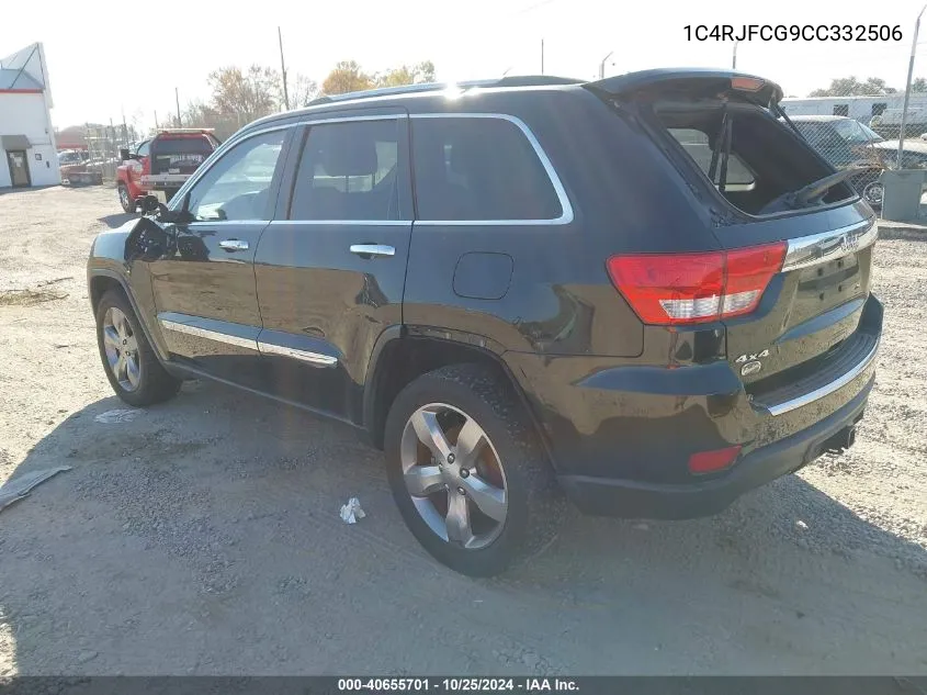 2012 Jeep Grand Cherokee Overland VIN: 1C4RJFCG9CC332506 Lot: 40655701