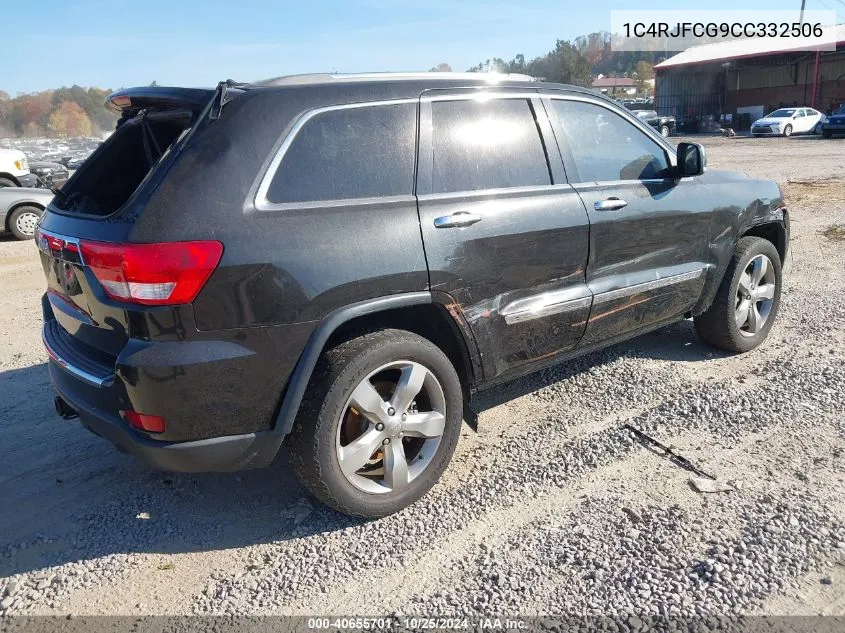 2012 Jeep Grand Cherokee Overland VIN: 1C4RJFCG9CC332506 Lot: 40655701