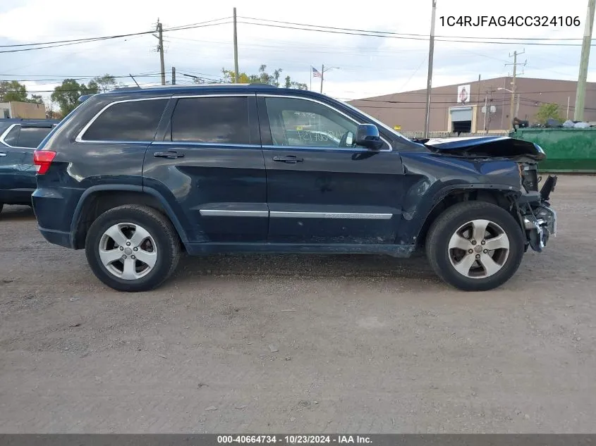 1C4RJFAG4CC324106 2012 Jeep Grand Cherokee Laredo