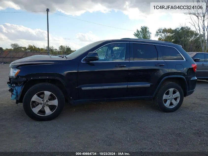 1C4RJFAG4CC324106 2012 Jeep Grand Cherokee Laredo