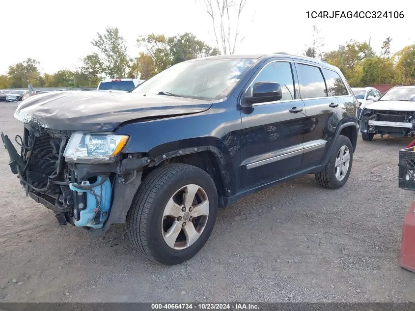 1C4RJFAG4CC324106 2012 Jeep Grand Cherokee Laredo