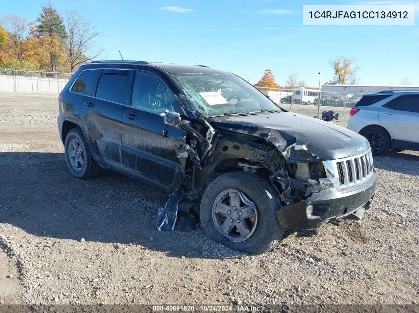 2012 Jeep Grand Cherokee Laredo VIN: 1C4RJFAG1CC134912 Lot: 40691820