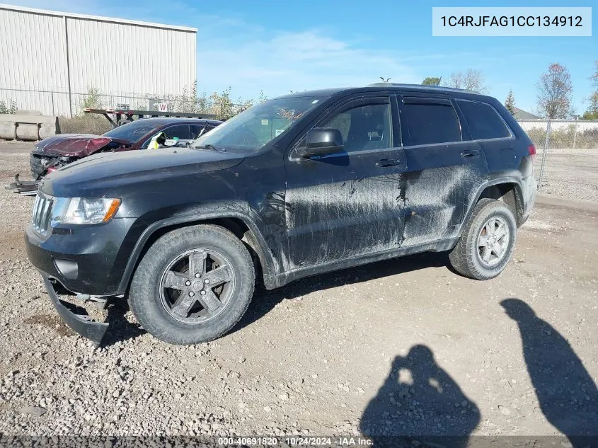 2012 Jeep Grand Cherokee Laredo VIN: 1C4RJFAG1CC134912 Lot: 40691820