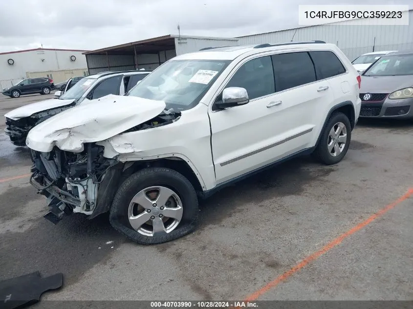 2012 Jeep Grand Cherokee Limited VIN: 1C4RJFBG9CC359223 Lot: 40703990