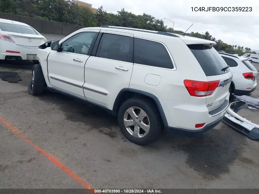 2012 Jeep Grand Cherokee Limited VIN: 1C4RJFBG9CC359223 Lot: 40703990