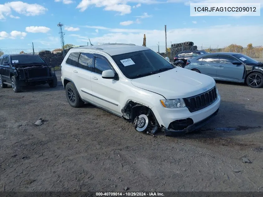 2012 Jeep Grand Cherokee Laredo VIN: 1C4RJFAG1CC209012 Lot: 40709014