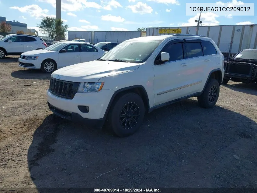 2012 Jeep Grand Cherokee Laredo VIN: 1C4RJFAG1CC209012 Lot: 40709014