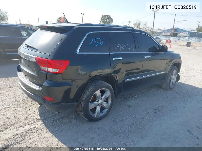 2012 Jeep Grand Cherokee Limited VIN: 1C4RJFBT1CC326519 Lot: 40709818