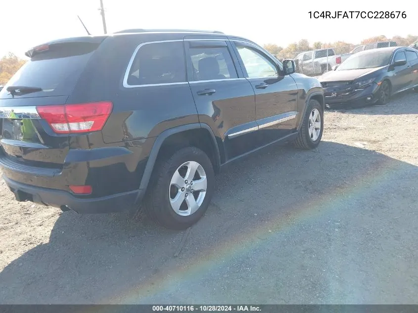 1C4RJFAT7CC228676 2012 Jeep Grand Cherokee Laredo