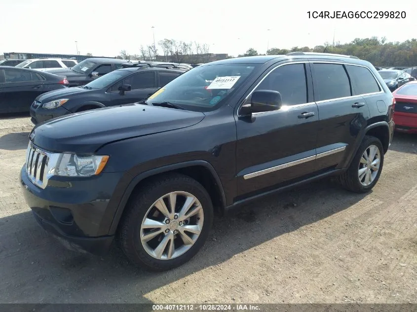 2012 Jeep Grand Cherokee Laredo VIN: 1C4RJEAG6CC299820 Lot: 40712112