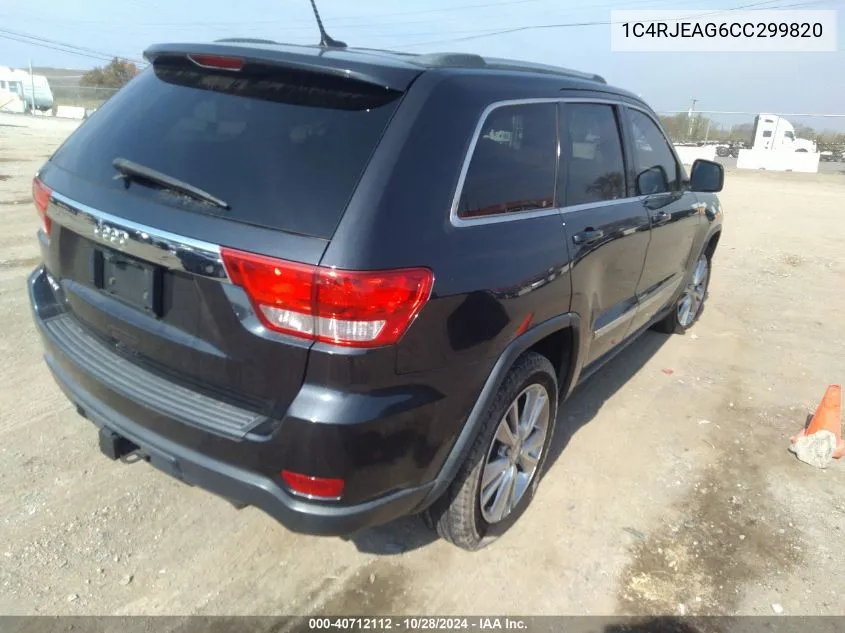 1C4RJEAG6CC299820 2012 Jeep Grand Cherokee Laredo