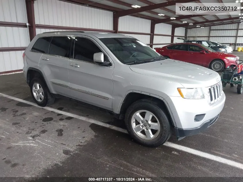 2012 Jeep Grand Cherokee Laredo VIN: 1C4RJFAGXCC350712 Lot: 40717337