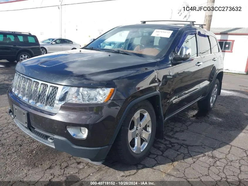 2012 Jeep Grand Cherokee Overland VIN: 1C4RJFCG3CC273632 Lot: 40719152