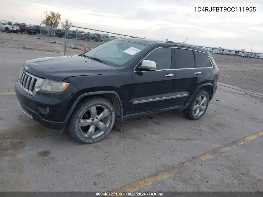 2012 Jeep Grand Cherokee Limited VIN: 1C4RJFBT9CC111955 Lot: 40727108