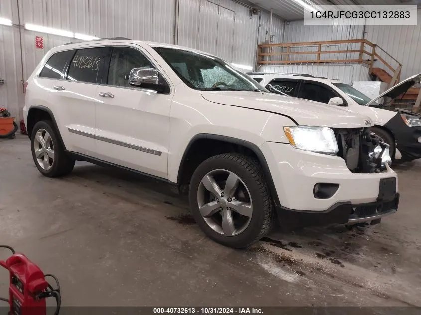 2012 Jeep Grand Cherokee Overland VIN: 1C4RJFCG3CC132883 Lot: 40732613