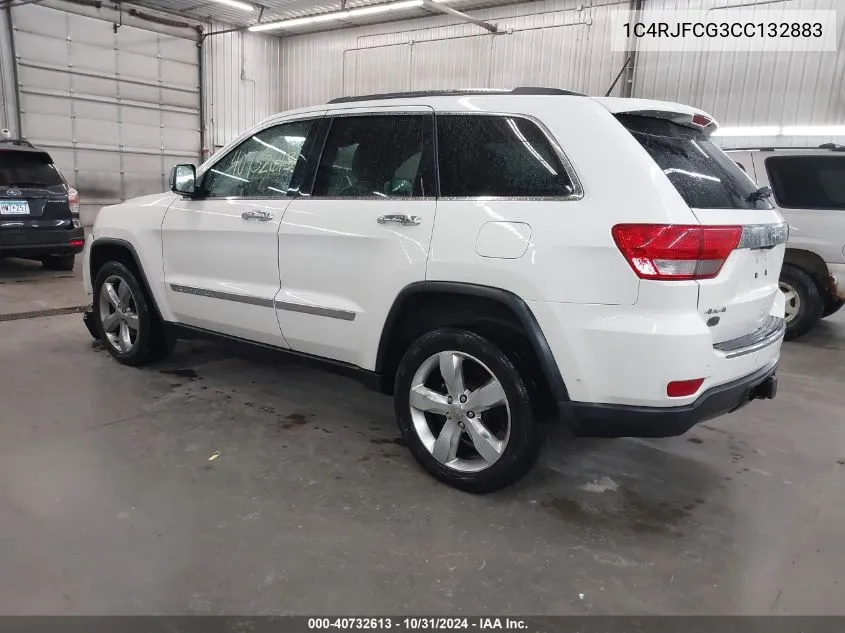 2012 Jeep Grand Cherokee Overland VIN: 1C4RJFCG3CC132883 Lot: 40732613