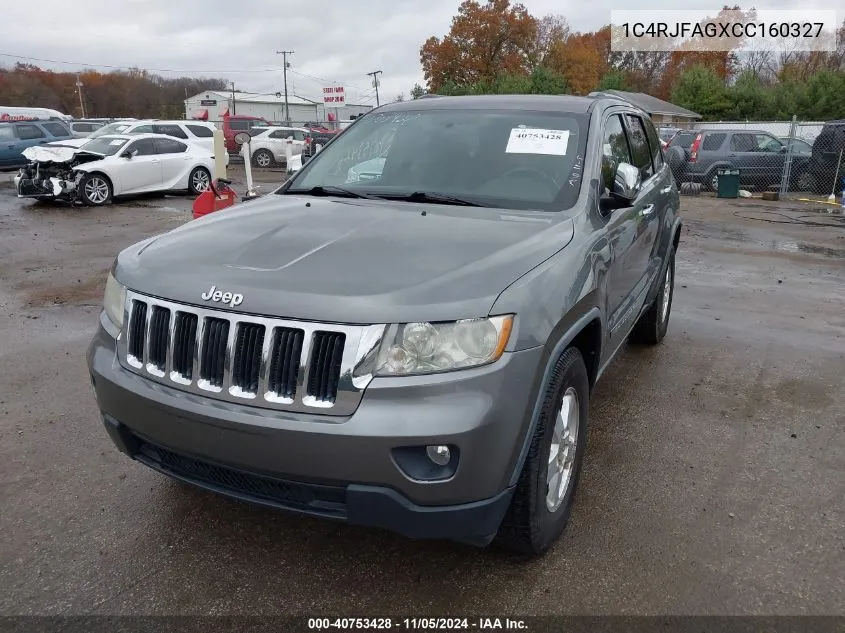 2012 Jeep Grand Cherokee Laredo VIN: 1C4RJFAGXCC160327 Lot: 40753428