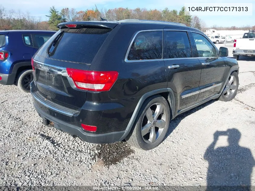 2012 Jeep Grand Cherokee Overland VIN: 1C4RJFCT7CC171313 Lot: 40784291