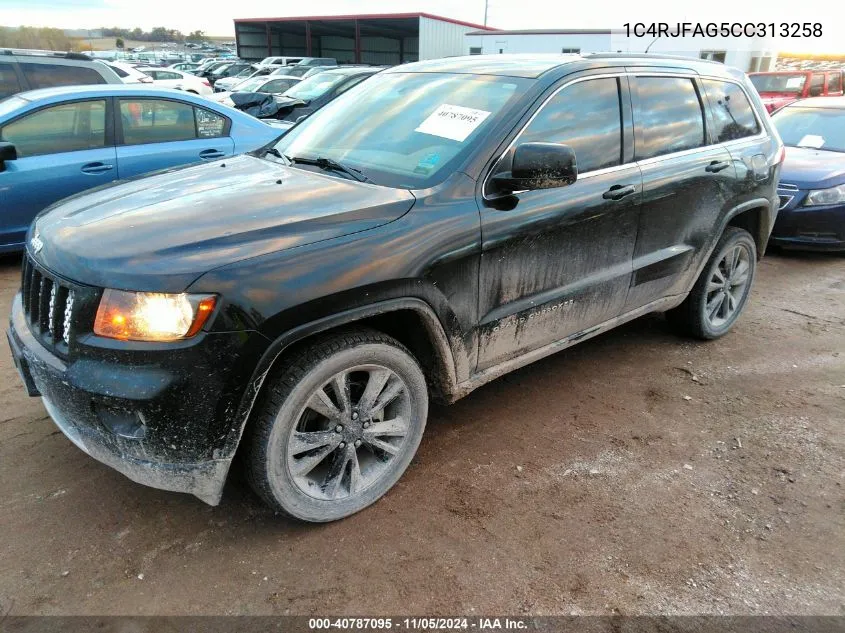 2012 Jeep Grand Cherokee Laredo VIN: 1C4RJFAG5CC313258 Lot: 40787095