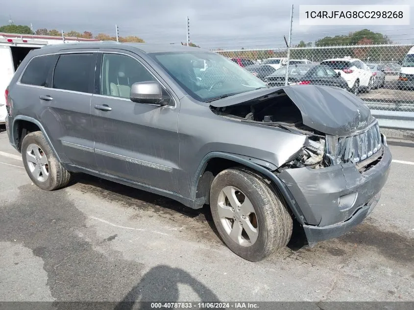 2012 Jeep Grand Cherokee Laredo VIN: 1C4RJFAG8CC298268 Lot: 40787833