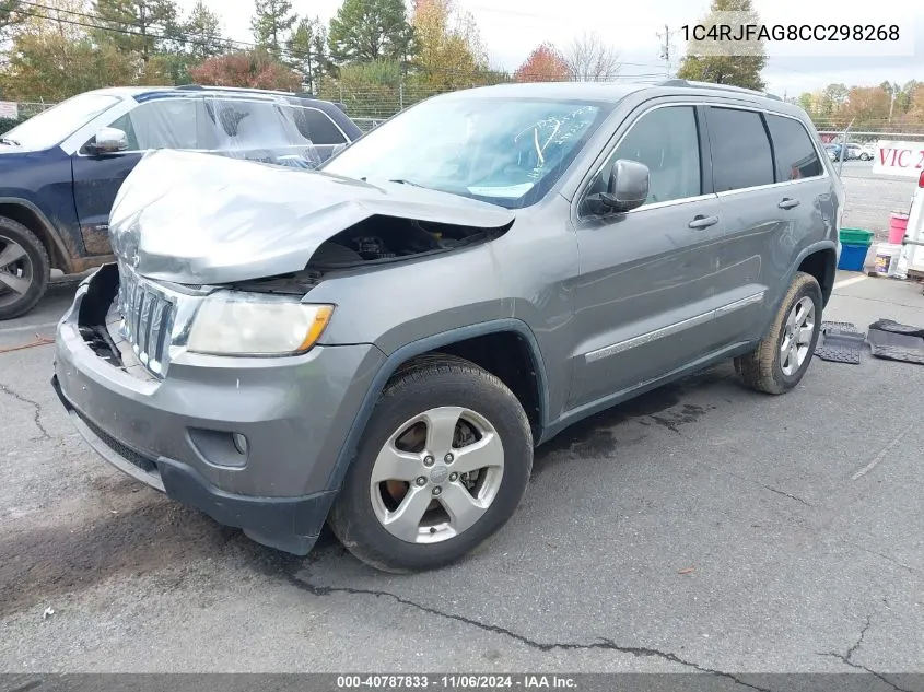 2012 Jeep Grand Cherokee Laredo VIN: 1C4RJFAG8CC298268 Lot: 40787833