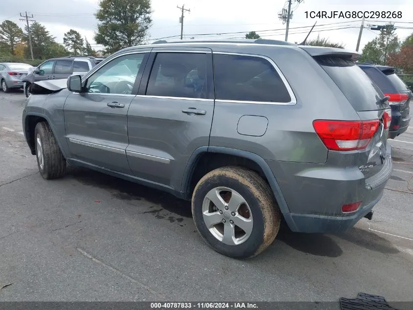 2012 Jeep Grand Cherokee Laredo VIN: 1C4RJFAG8CC298268 Lot: 40787833