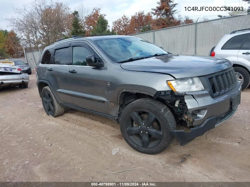 2012 Jeep Grand Cherokee Overland VIN: 1C4RJFCG0CC341093 Lot: 40798901