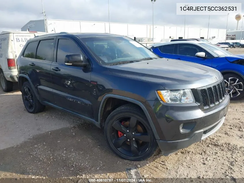 2012 Jeep Grand Cherokee Overland VIN: 1C4RJECT5CC362531 Lot: 40810767