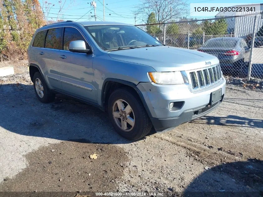 2012 Jeep Grand Cherokee Laredo VIN: 1C4RJFAG3CC221341 Lot: 40821600