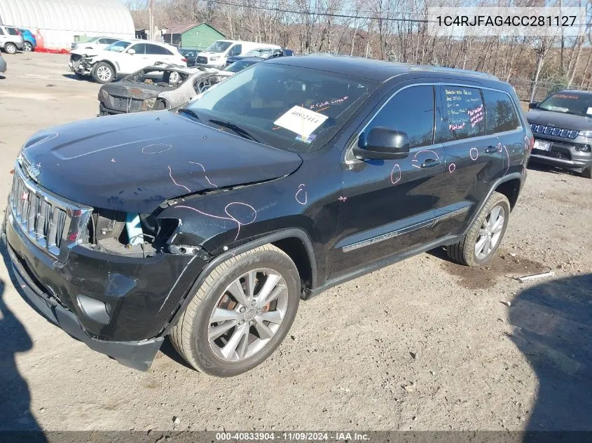 2012 Jeep Grand Cherokee Laredo VIN: 1C4RJFAG4CC281127 Lot: 40833904