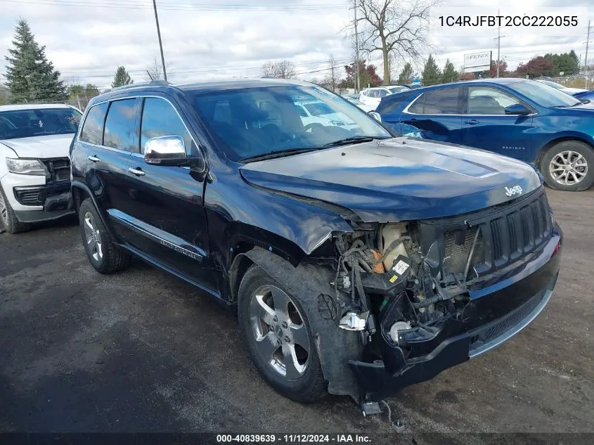 2012 Jeep Grand Cherokee Limited VIN: 1C4RJFBT2CC222055 Lot: 40839639