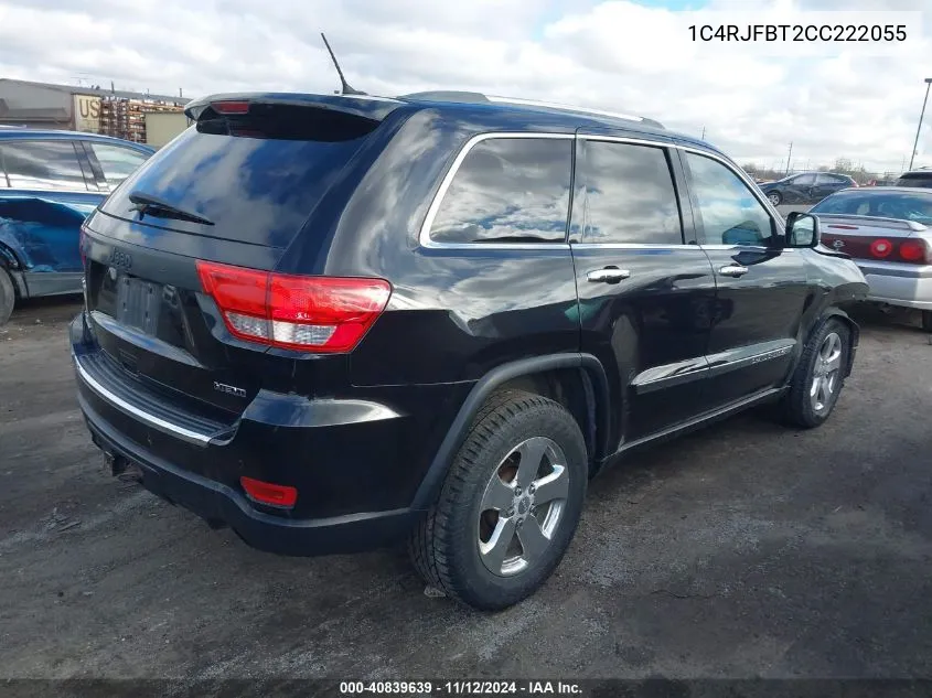 2012 Jeep Grand Cherokee Limited VIN: 1C4RJFBT2CC222055 Lot: 40839639