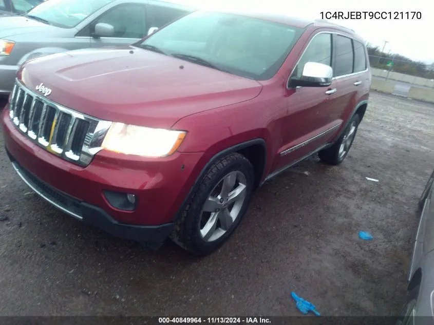 2012 Jeep Grand Cherokee Limited VIN: 1C4RJEBT9CC121170 Lot: 40849964