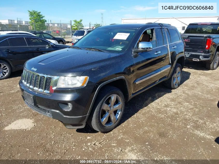 2013 Jeep Grand Cherokee Overland VIN: 1C4RJFCG9DC606840 Lot: 39317752